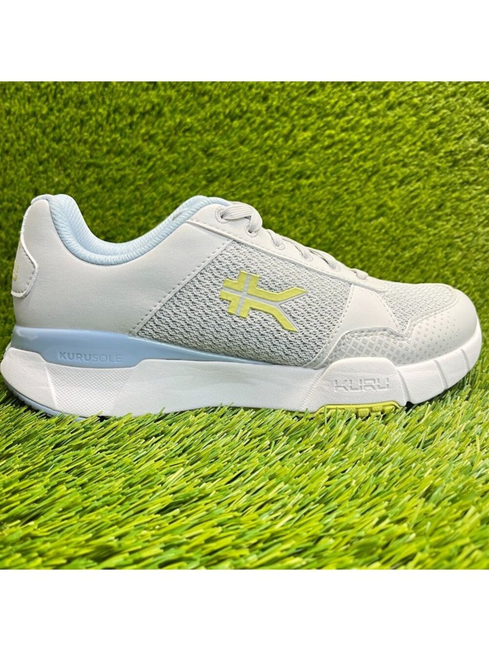 Kuru Quantum 2.0 Womens Size 8.5 Gray Blue White Athletic Running Shoes Sneakers